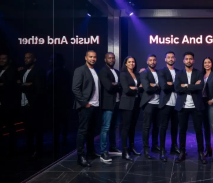 Music And Gather csapat munka közben egy budapesti nightlife eseményen